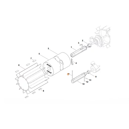 STIHL  Zawleczka 5x50 9395 021 2780